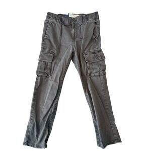 Old Navy Kids Boys Gray Cargo Pants Built-In Flex Size Medium